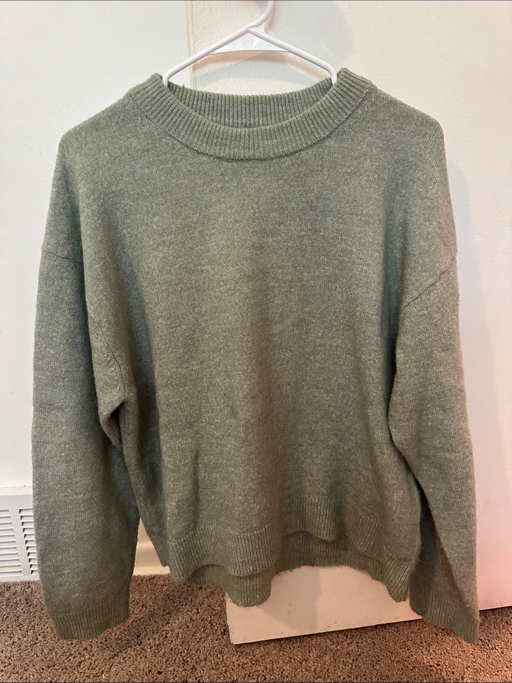 H&M Sage Green Crewneck Sweater